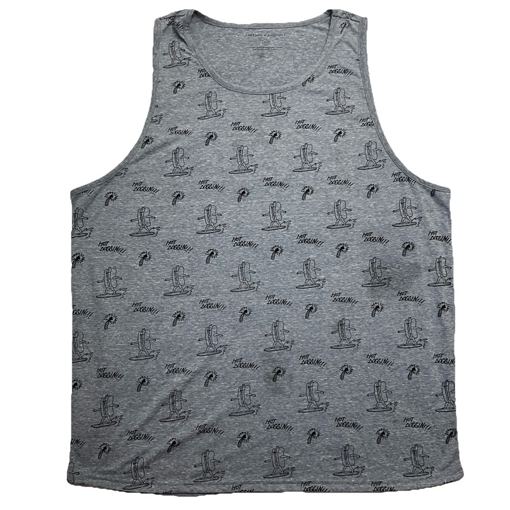 threads‎ 4 thought Men's Gray Tank Top Size XL